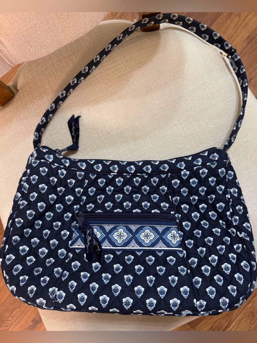 Vera Bradley Nantucket Navy Hobo Bag - Picture 2 of 2